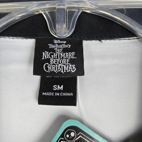 Disney Nightmare Before Christmas Button Shirt Men's S Sublimated Hill Scene - Picture 3 of 8